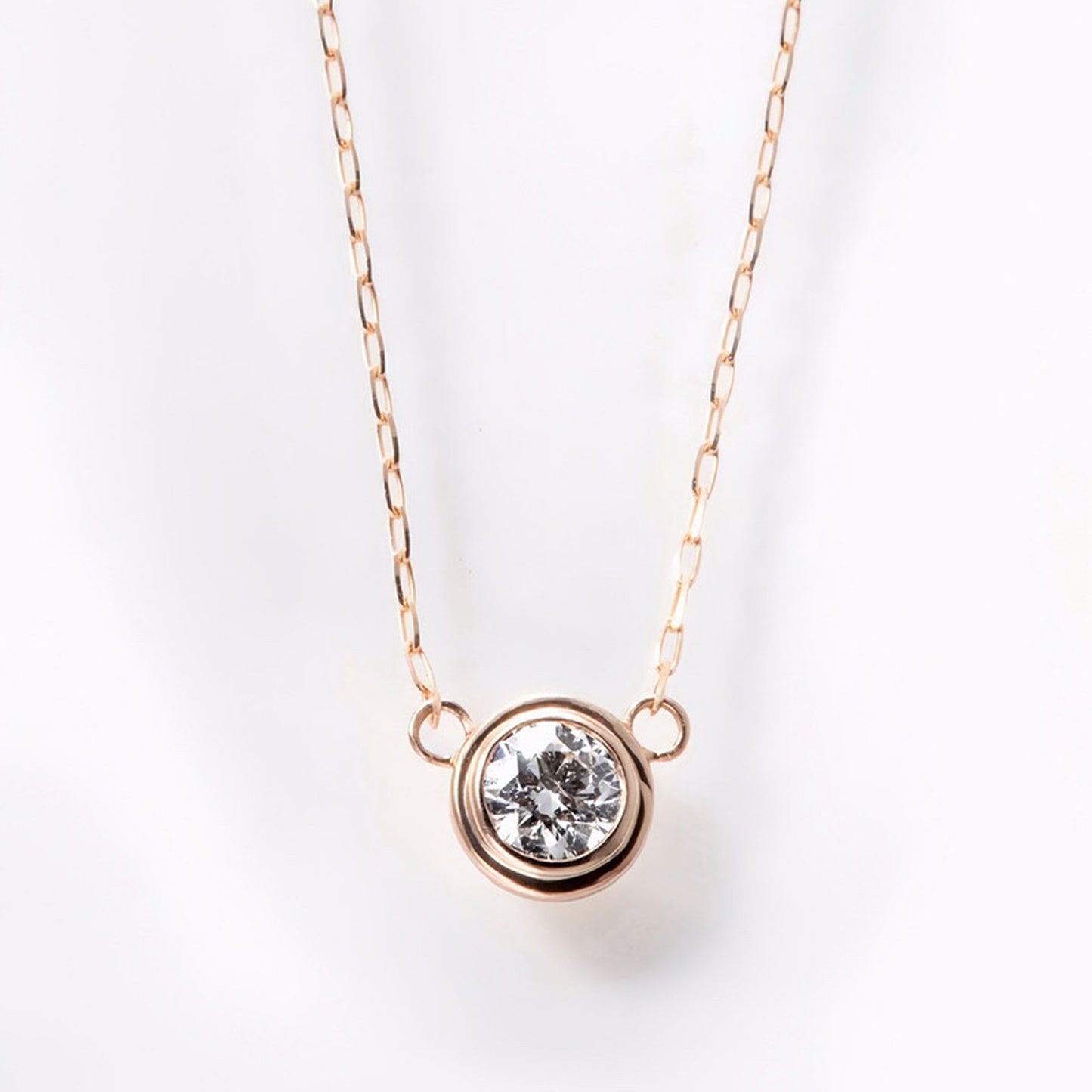 【1月中旬〜順次発送】一粒ネックレス 0.18ct