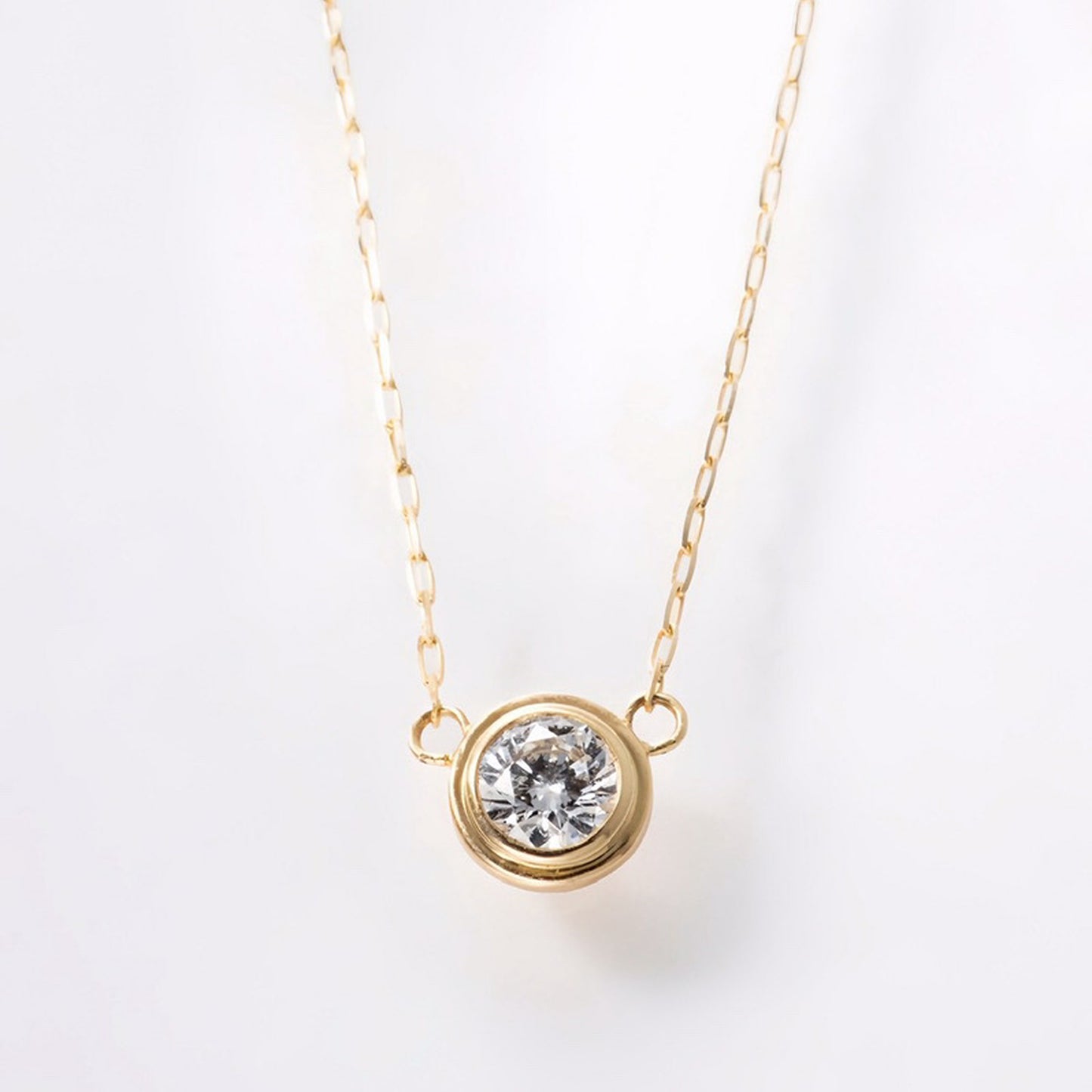 【1月中旬〜順次発送】一粒ネックレス 0.18ct