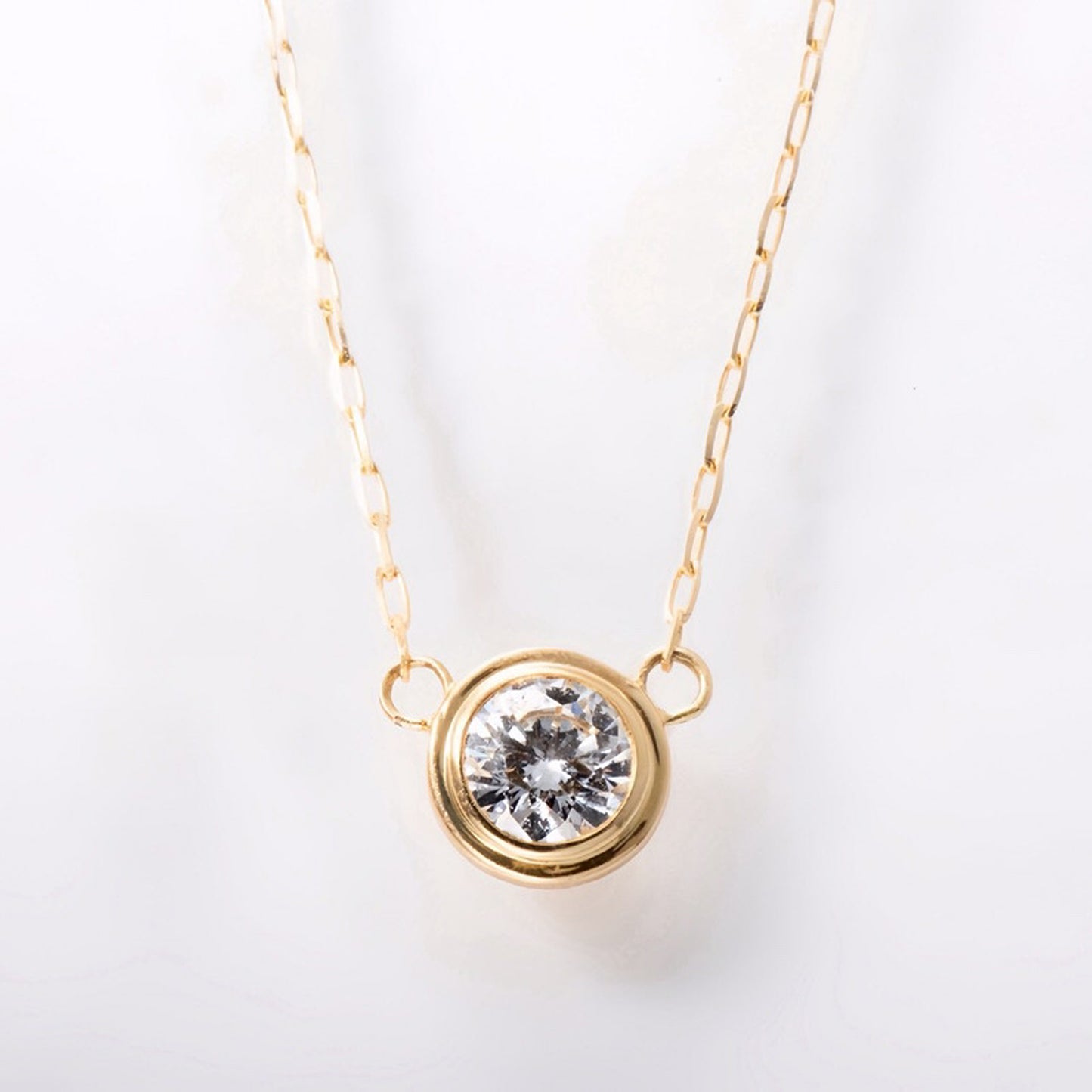 【1月中旬〜順次発送】一粒ネックレス 0.18ct