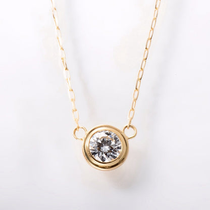 【1月中旬〜順次発送】一粒ネックレス 0.18ct