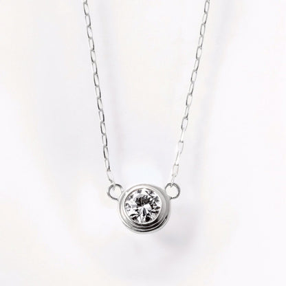【1月中旬〜順次発送】一粒ネックレス 0.18ct