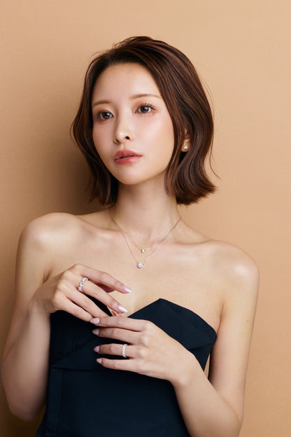 【1月中旬〜順次発送】一粒ネックレス 0.18ct